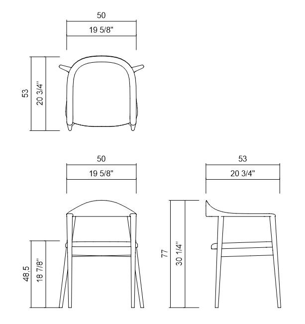 CHAIR WITHOUT ARMS