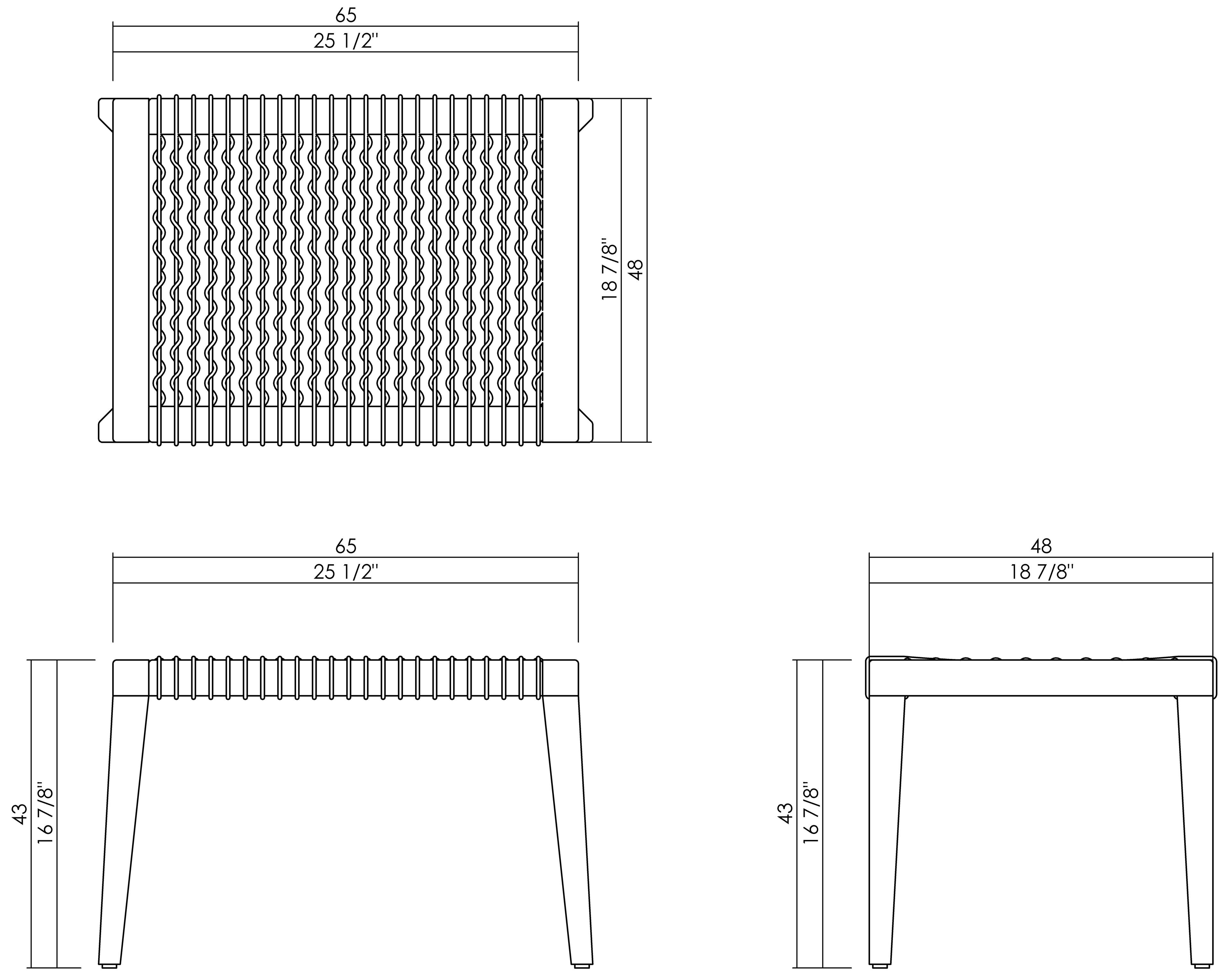 MYKONOS 25 1/2" BENCH