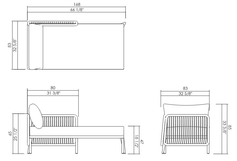 LEFT | RIGHT CHAISE