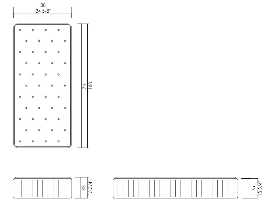 COLCHÓN 88 X 188 CM