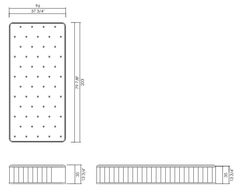 COLCHÓN 96 X 203 CM