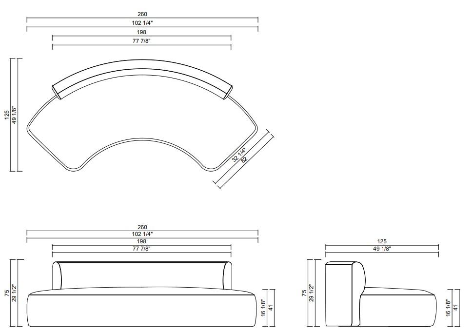 OMNI SOFA 102 1/4"