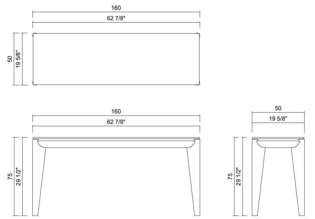 CONSOLA 160 CM MENAGGIO