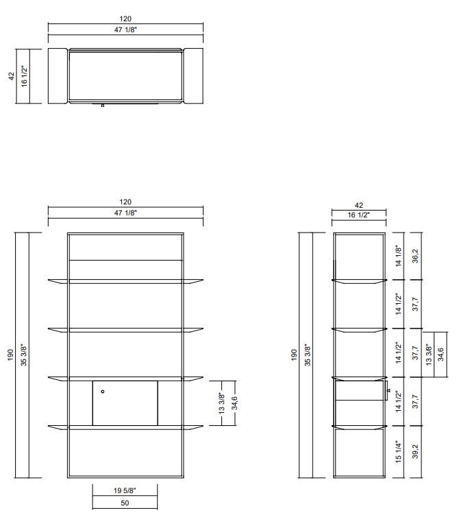 ESTANTE PUERTA ARESTA